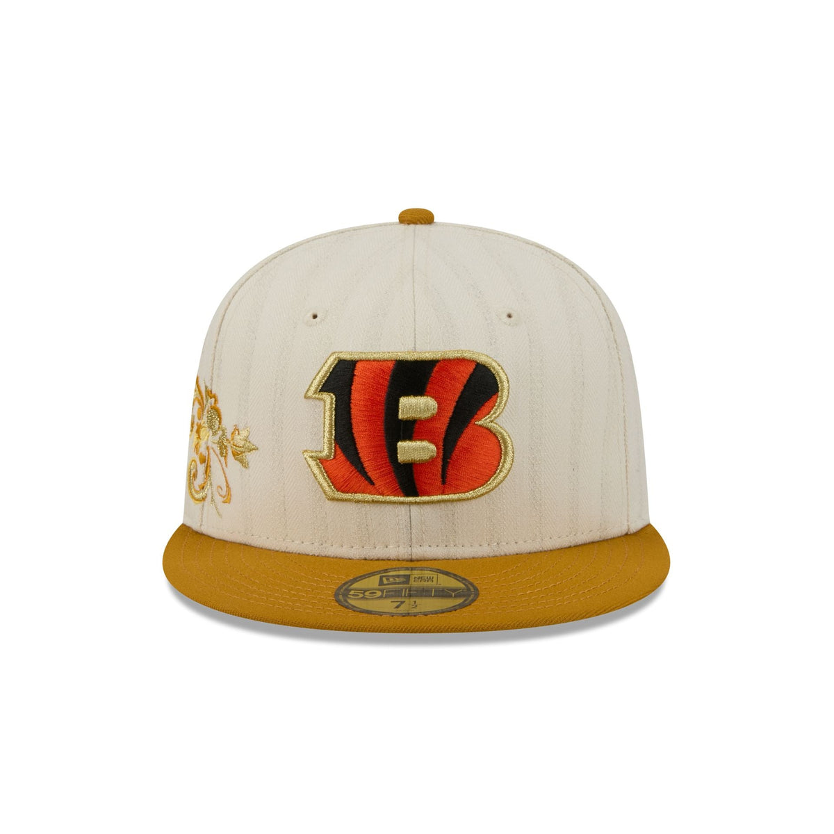 Cincinnati Bengals Chrome Herringbone 59FIFTY Fitted Hat