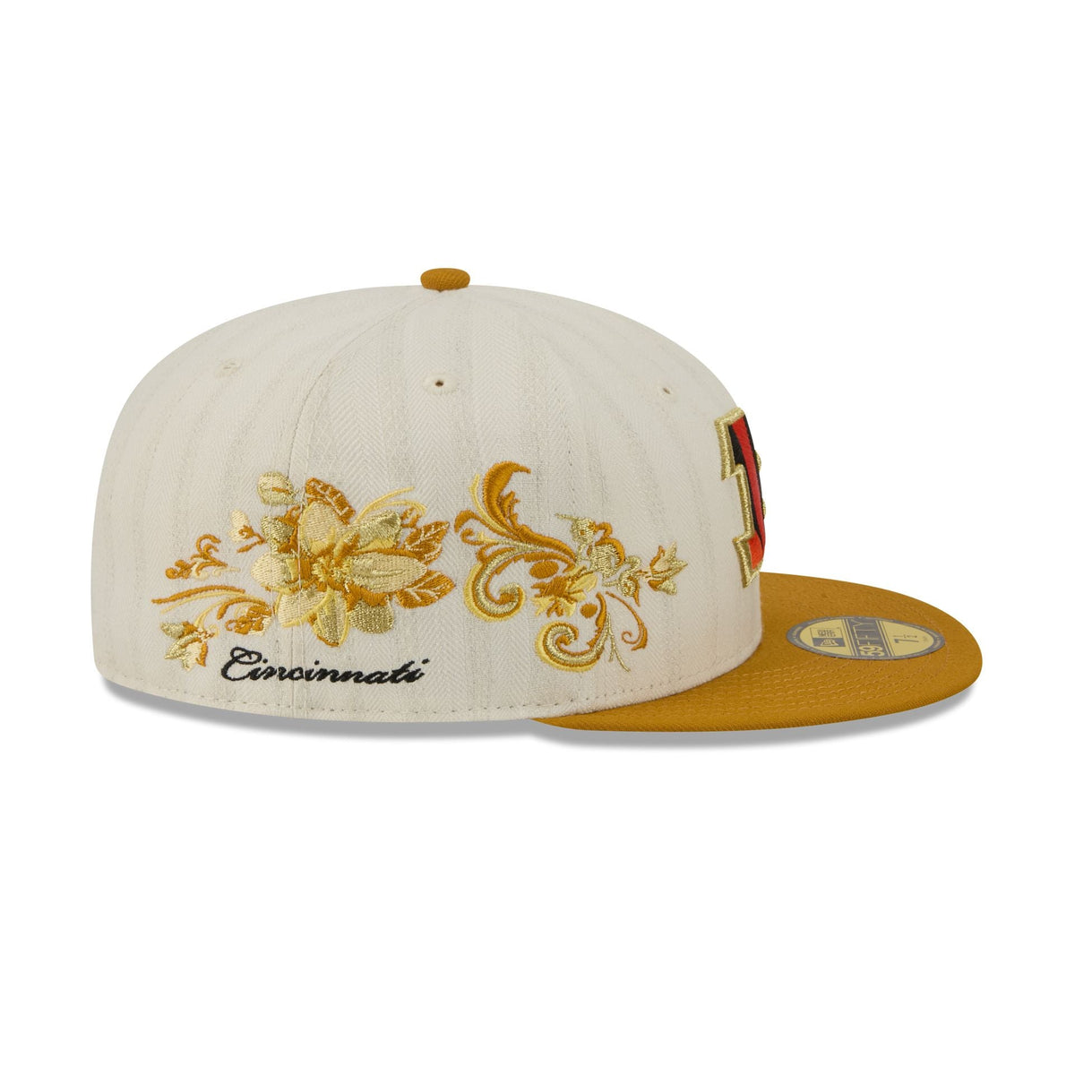 Cincinnati Bengals Chrome Herringbone 59FIFTY Fitted Hat