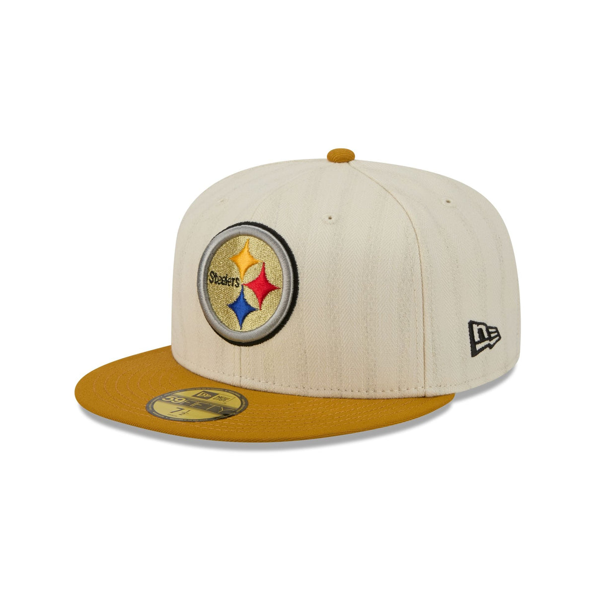 Pittsburgh Steelers Chrome Herringbone 59FIFTY Fitted Hat