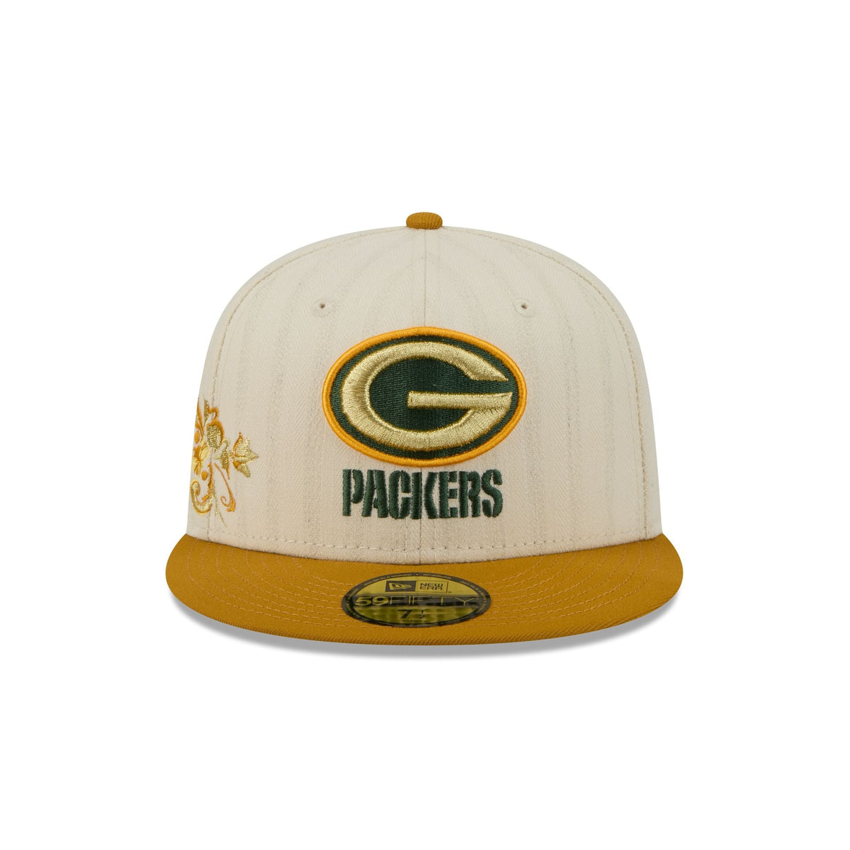 Green Bay Packers Chrome Herringbone 59FIFTY Fitted Hat