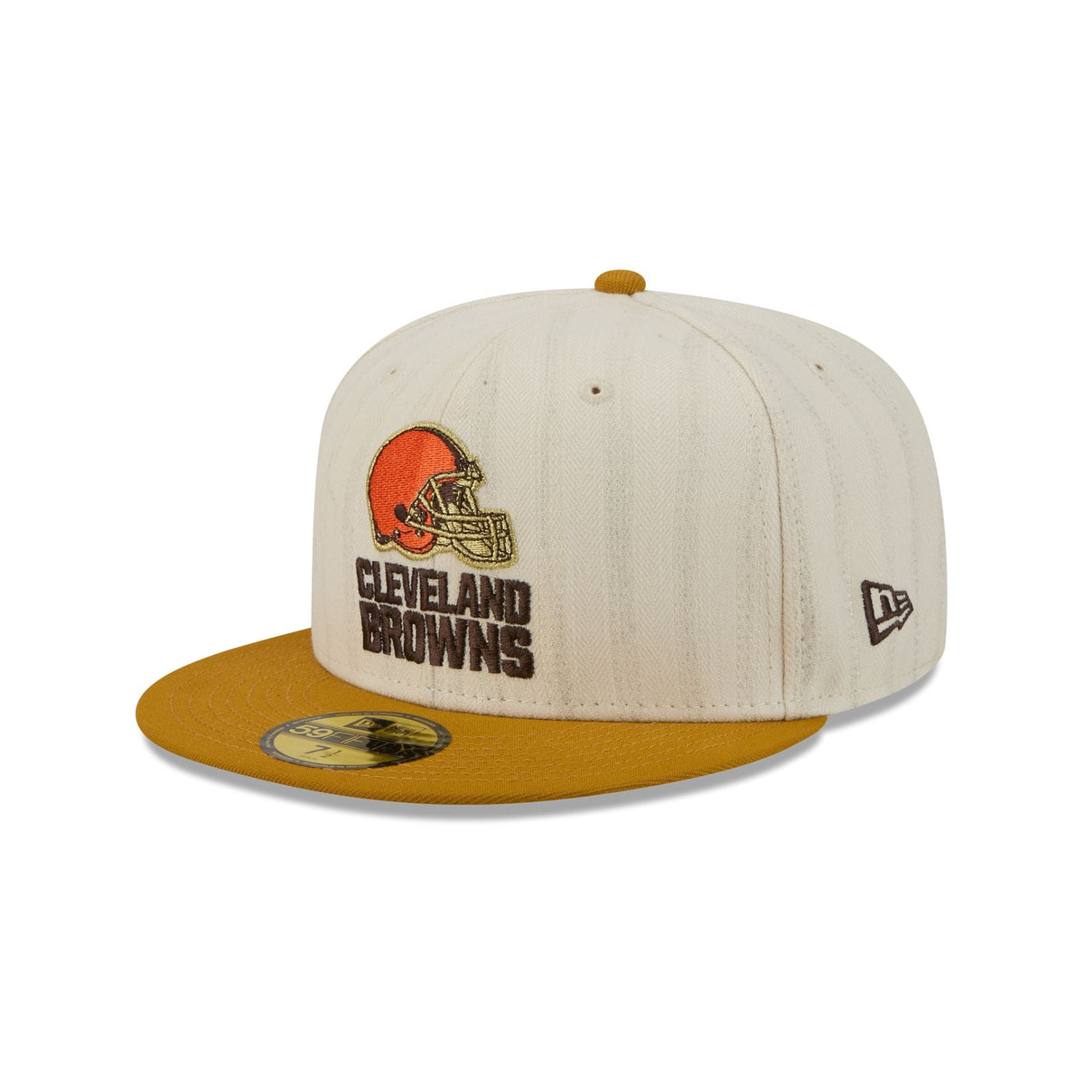 Cleveland Browns Chrome Herringbone 59FIFTY Fitted Hat