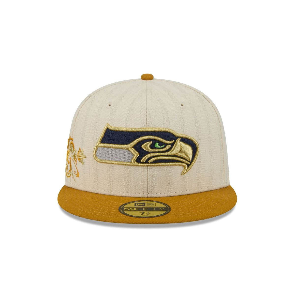 Seattle Seahawks Chrome Herringbone 59FIFTY Fitted Hat