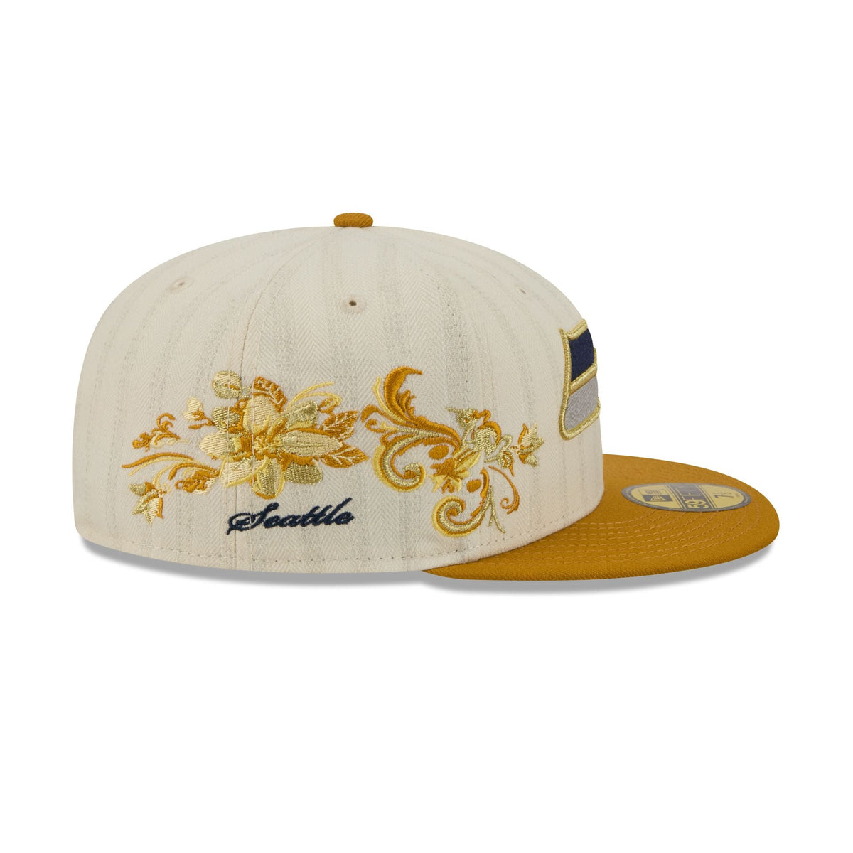 Seattle Seahawks Chrome Herringbone 59FIFTY Fitted Hat