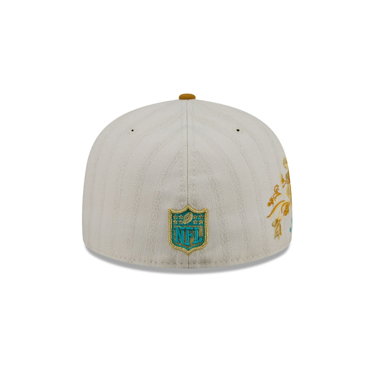 Miami Dolphins Chrome Herringbone 59FIFTY Fitted Hat