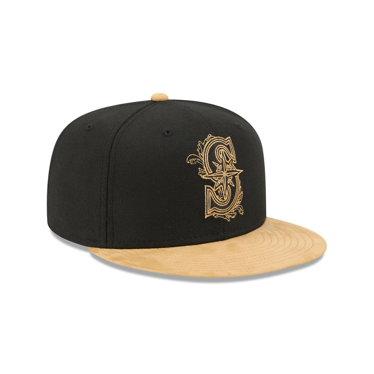 Seattle Mariners Black Wool 59FIFTY Fitted Hat