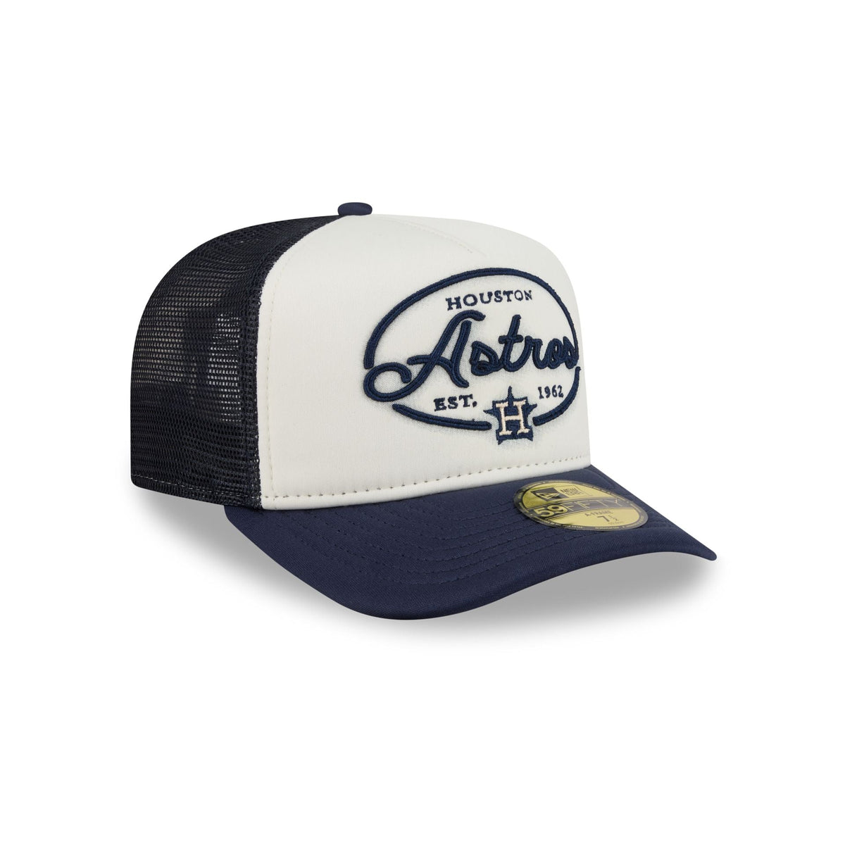 Houston Astros Chrome 59FIFTY Fitted Trucker Hat