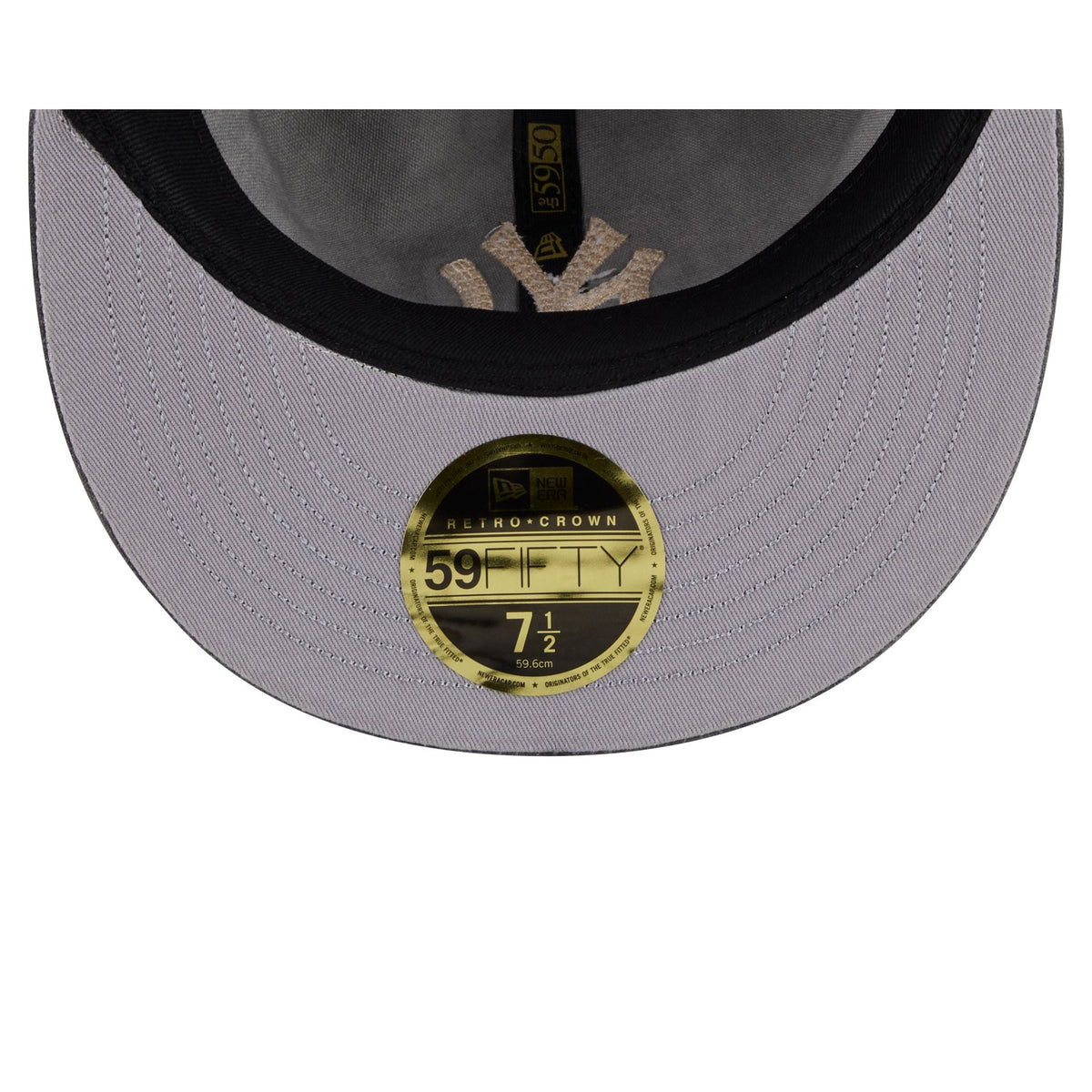 New York Yankees Visor Stitch Retro Crown 59FIFTY Fitted Hat
