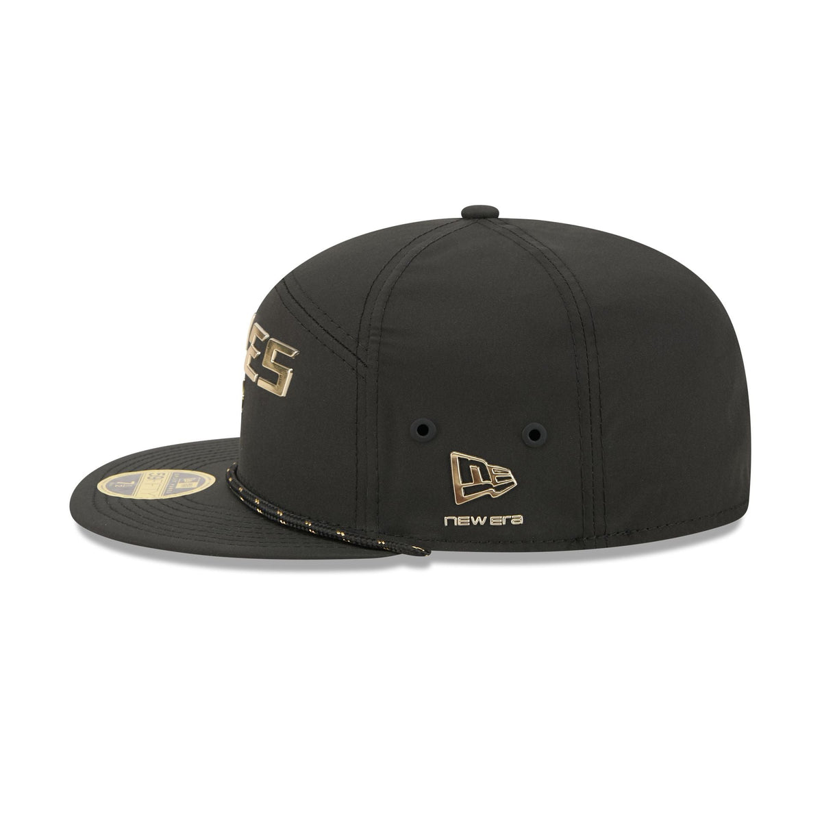 Philadelphia Eagles Gold Logo Rope Split Panel 59FIFTY Fitted Hat