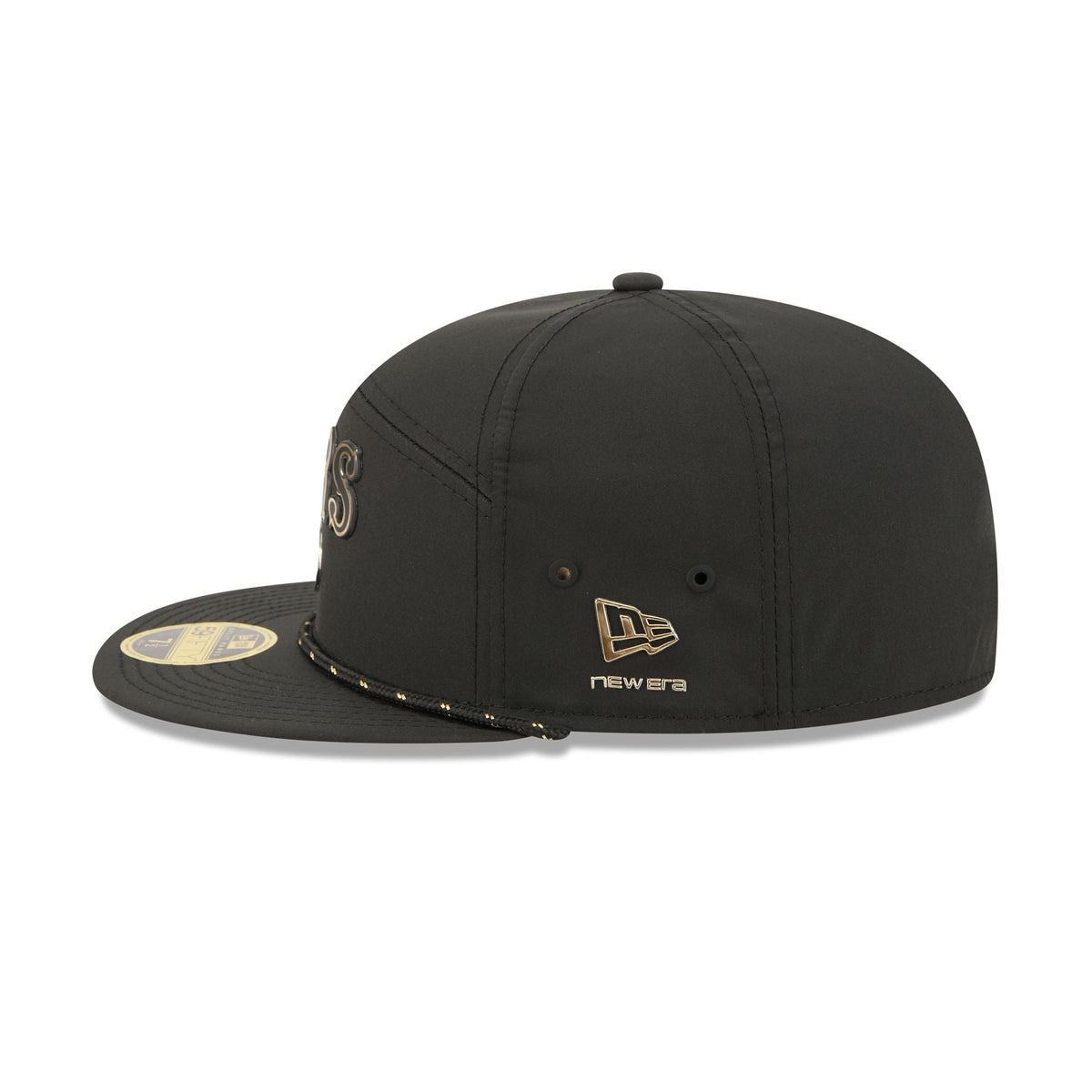San Francisco 49ers Gold Logo Rope Split Panel 59FIFTY Fitted Hat