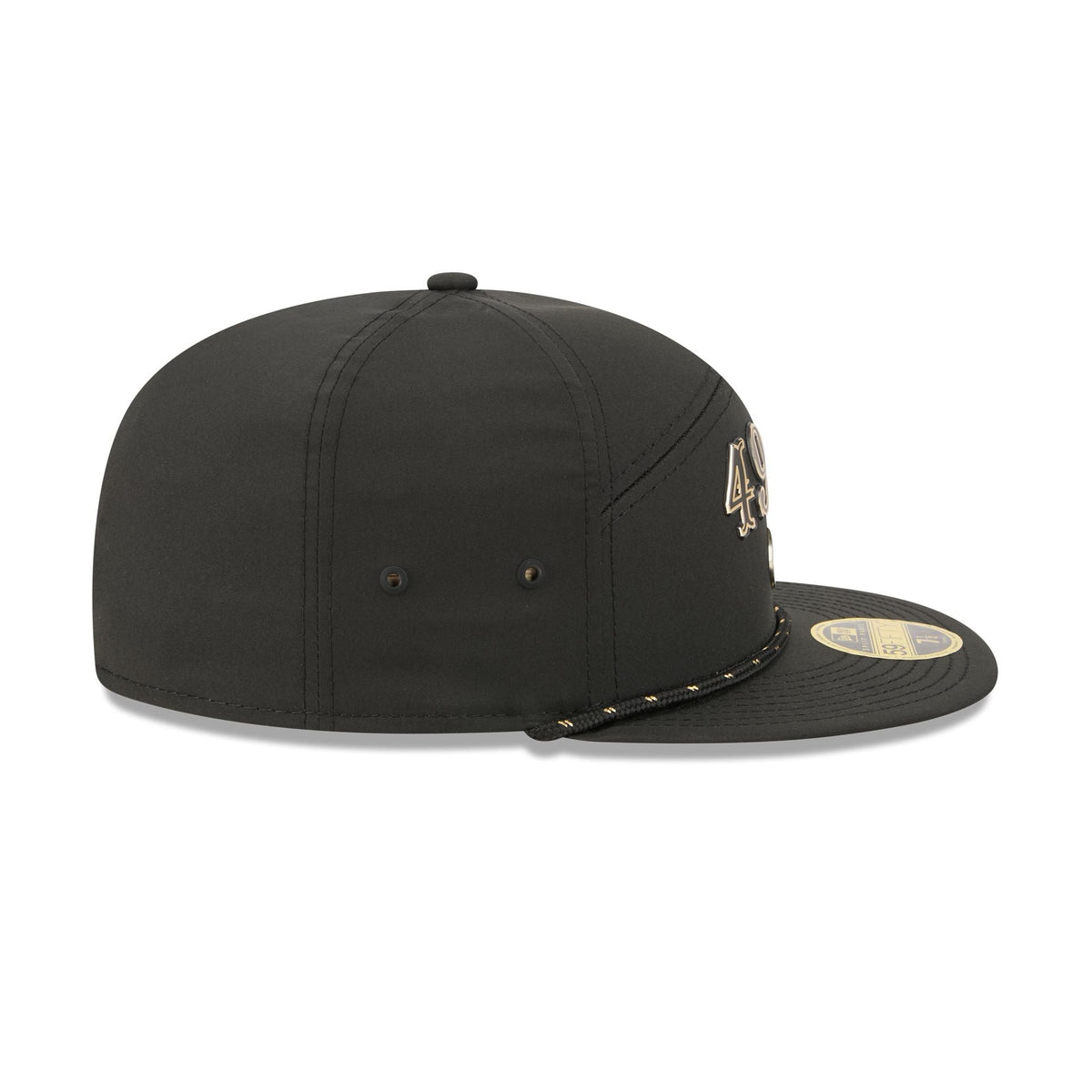 San Francisco 49ers Gold Logo Rope Split Panel 59FIFTY Fitted Hat