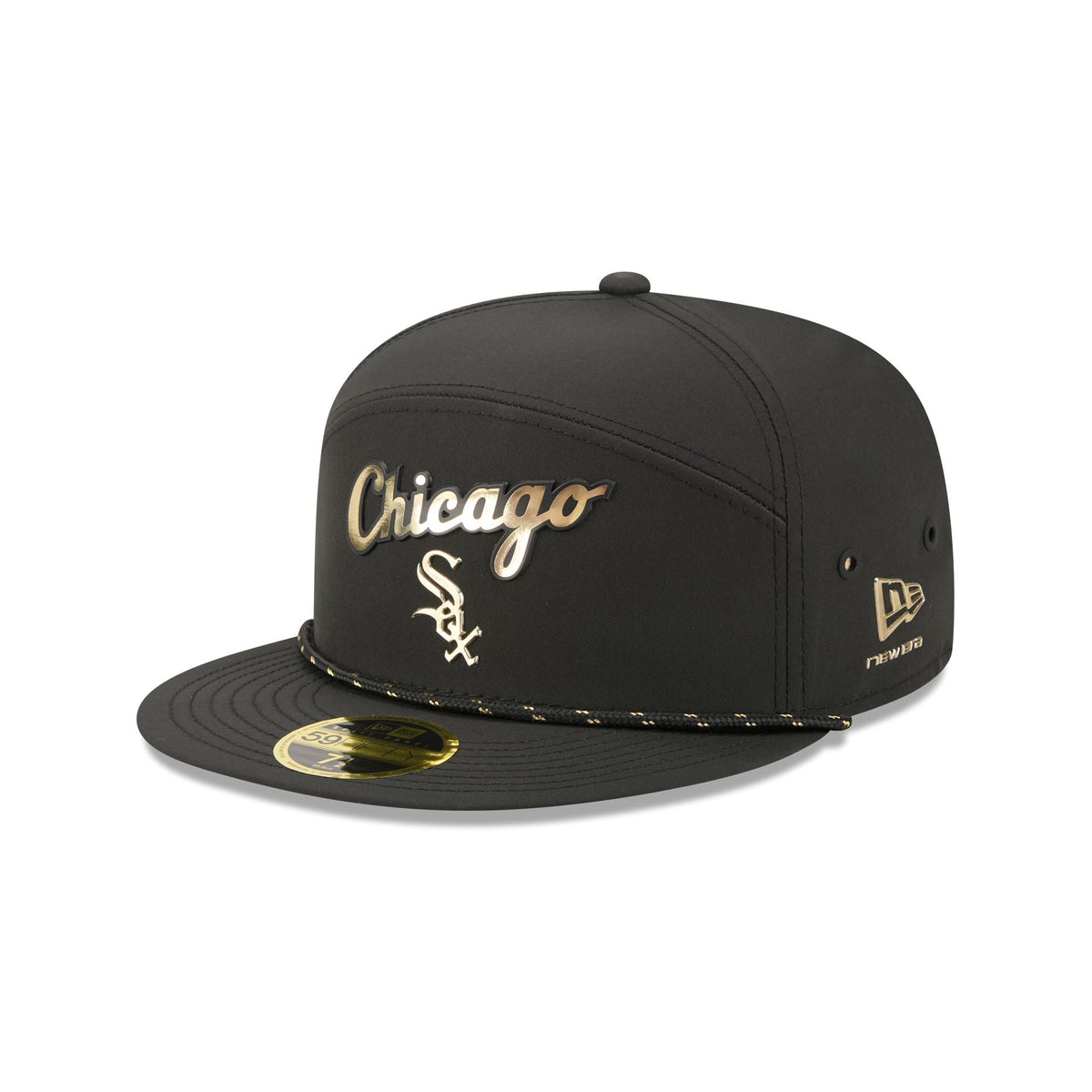 Chicago White Sox Gold Logo Rope Split Panel 59FIFTY Fitted Hat