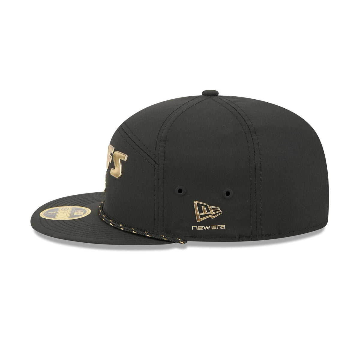 Kansas City Chiefs Gold Logo Rope Split Panel 59FIFTY Fitted Hat
