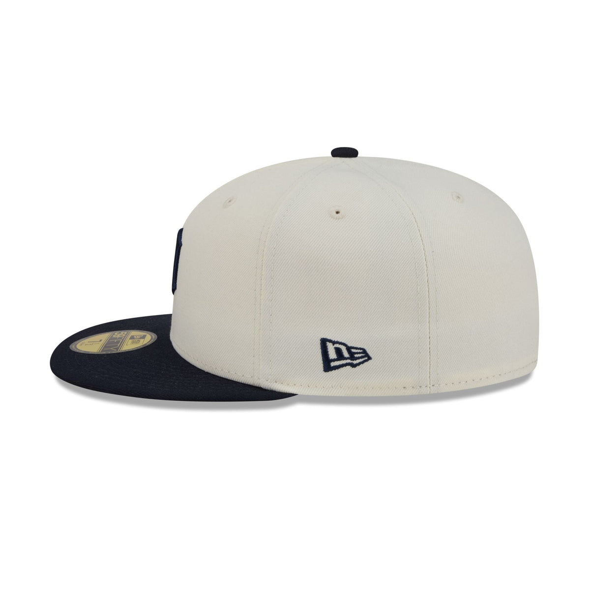 Detroit Tigers Chrome White Basic 59FIFTY Fitted Hat