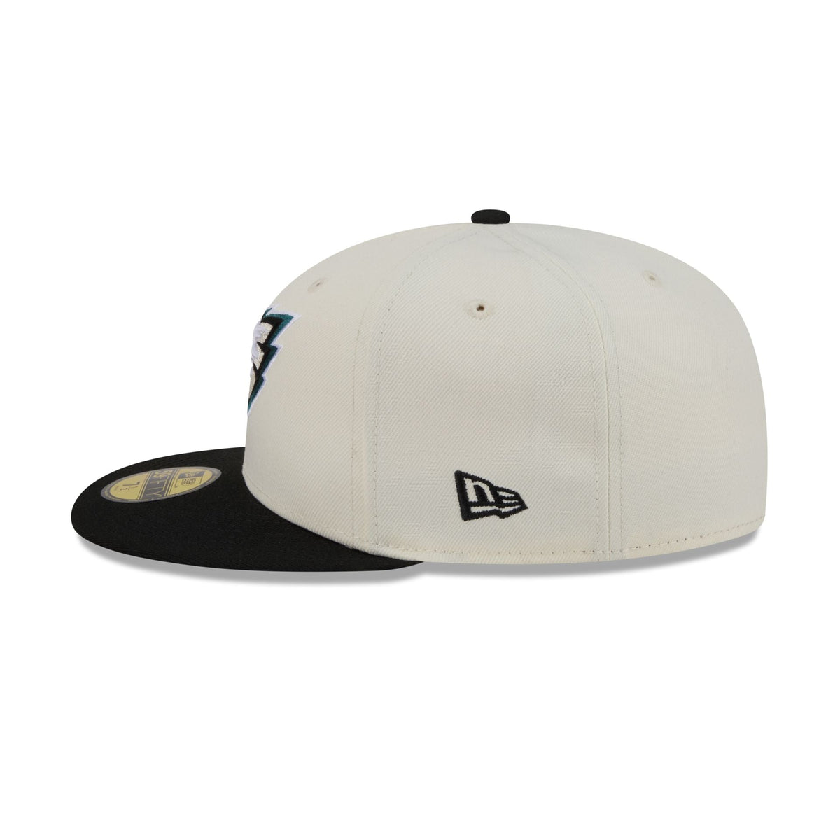 Philadelphia Eagles Chrome White Basic 59FIFTY Fitted Hat