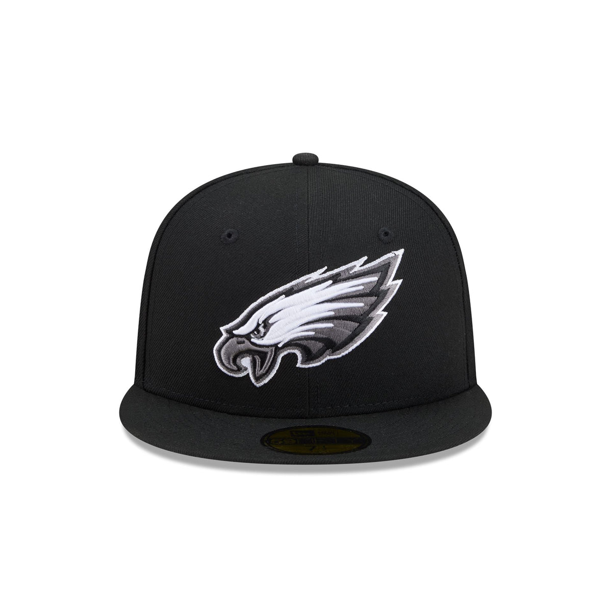 Philadelphia Eagles Black and White Basic 59FIFTY Fitted Hat