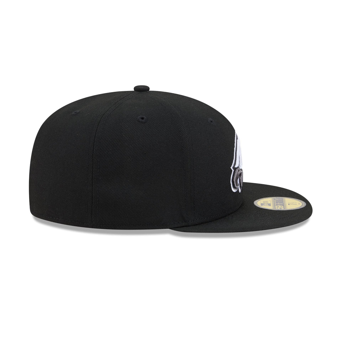 Philadelphia Eagles Black and White Basic 59FIFTY Fitted Hat