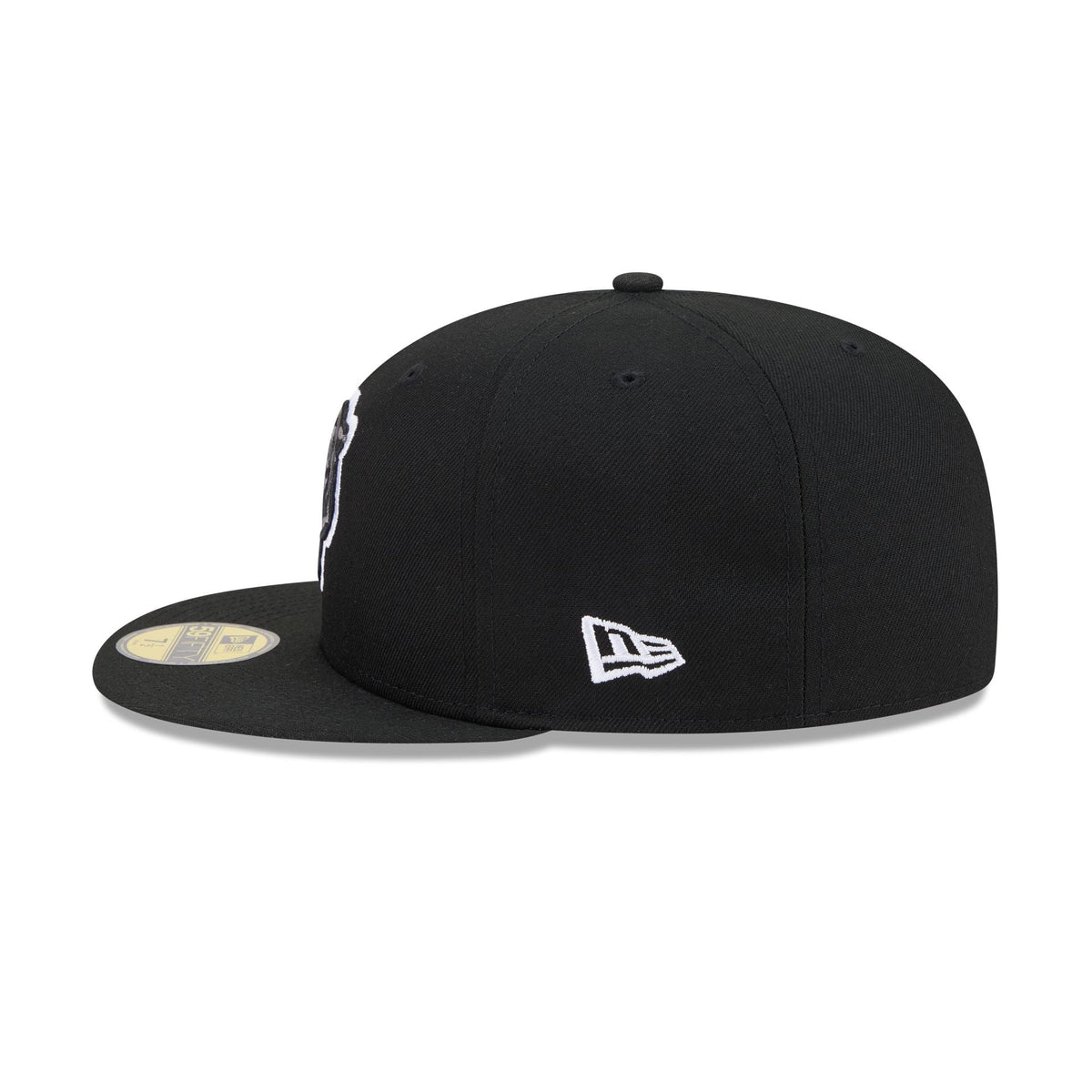 Chicago Bears Black and White Basic 59FIFTY Fitted Hat