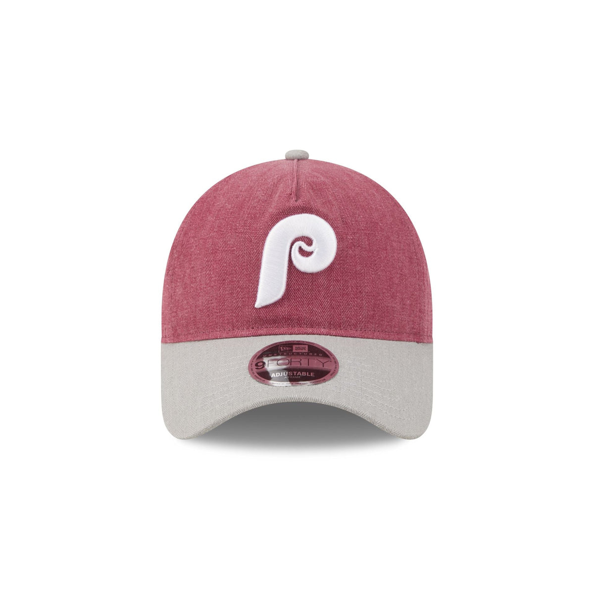 Philadelphia Phillies Herringbone Team Colors 9FORTY A-Frame Adjustable Hat