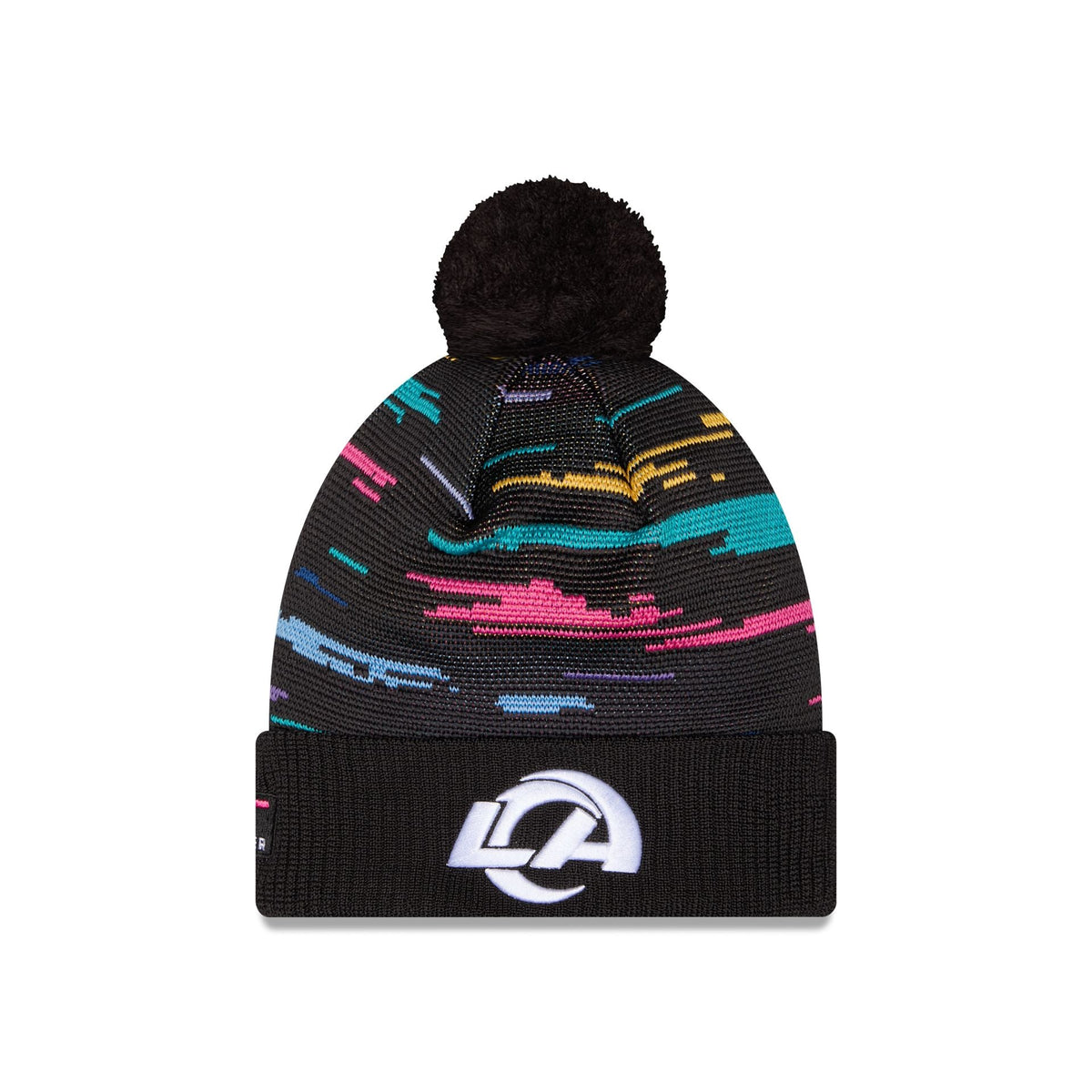 Los Angeles Rams 2026 Crucial Catch Pom Knit Hat