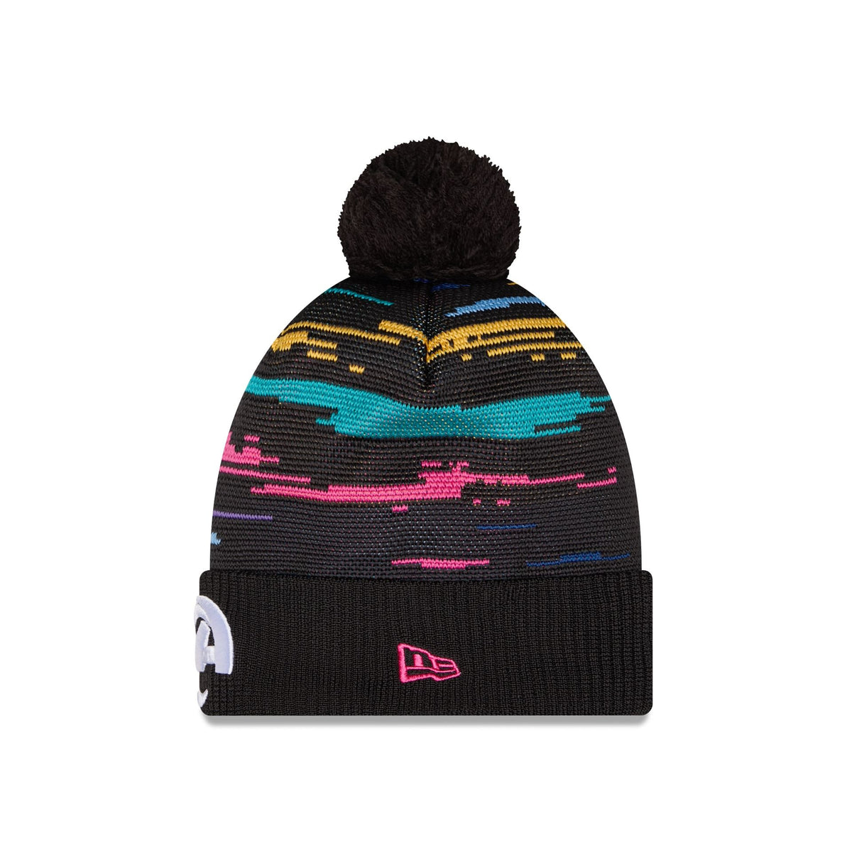 Los Angeles Rams 2026 Crucial Catch Pom Knit Hat