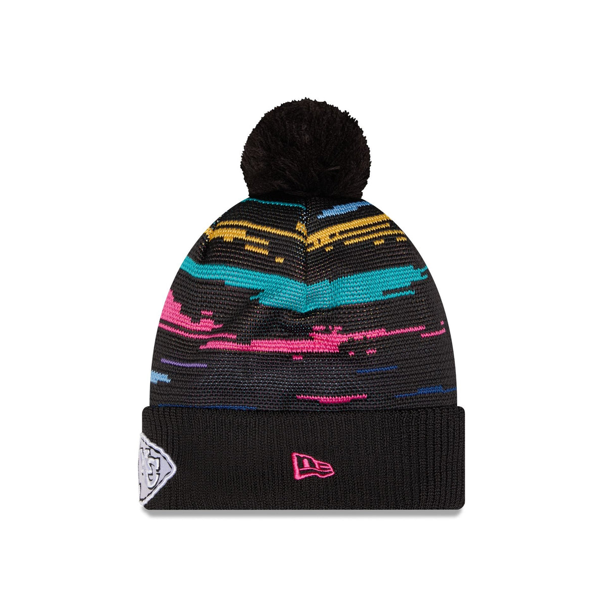 Kansas City Chiefs 2026 Crucial Catch Pom Knit Hat