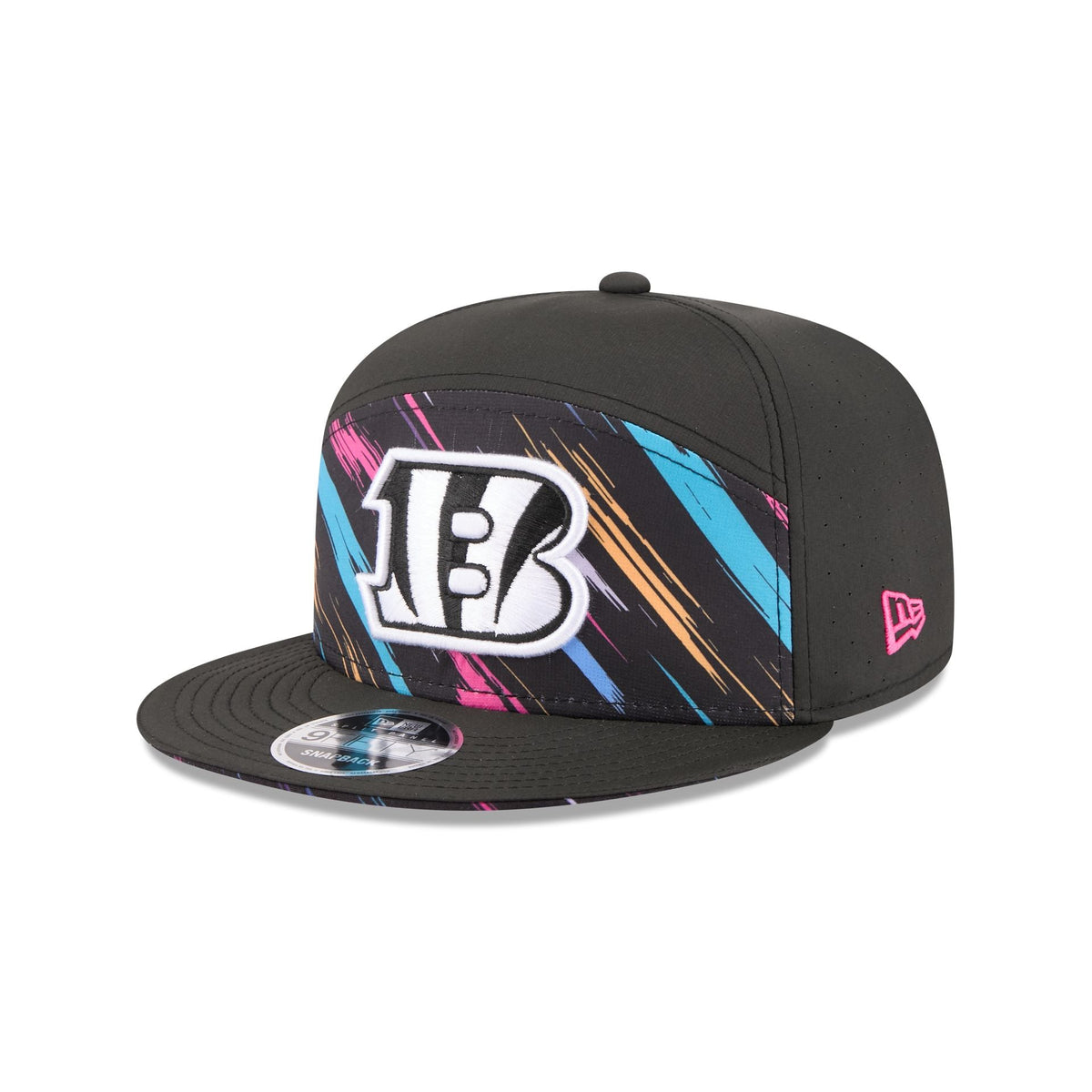 Cincinnati Bengals 2026 Crucial Catch Split Panel 9FIFTY Snapback Hat