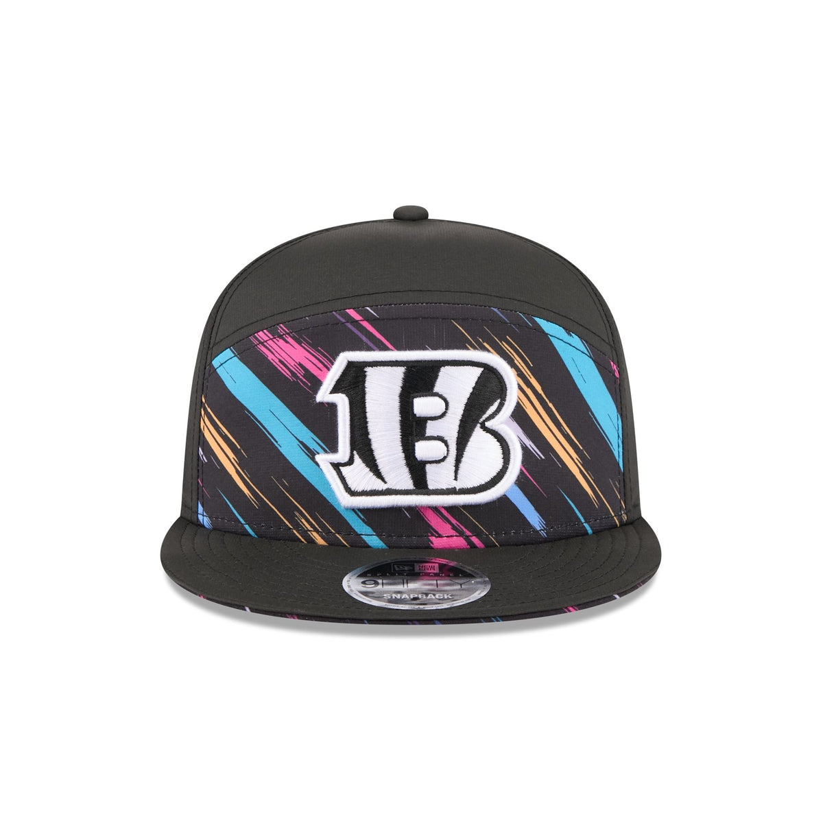 Cincinnati Bengals 2026 Crucial Catch Split Panel 9FIFTY Snapback Hat