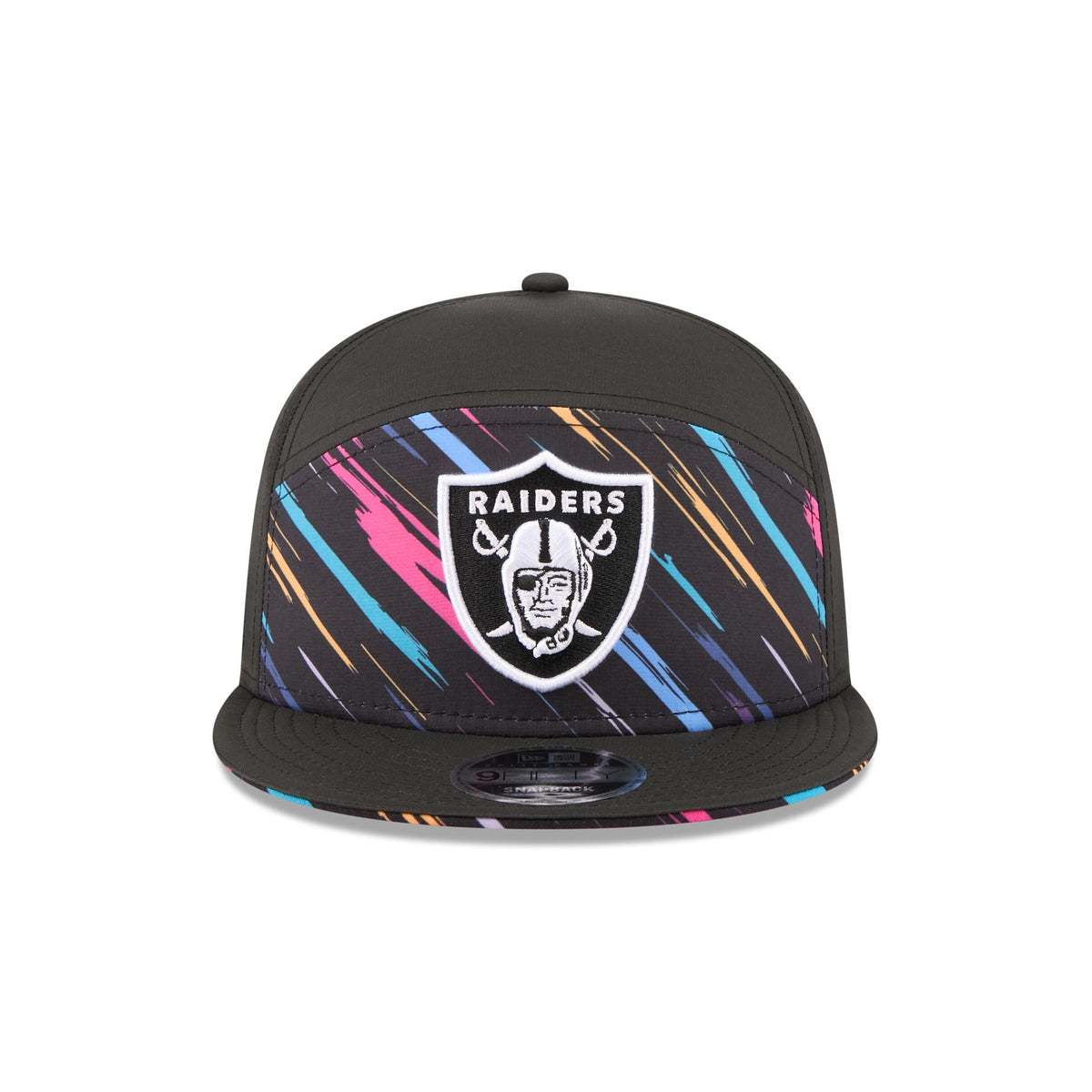 Las Vegas Raiders 2026 Crucial Catch Split Panel 9FIFTY Snapback Hat