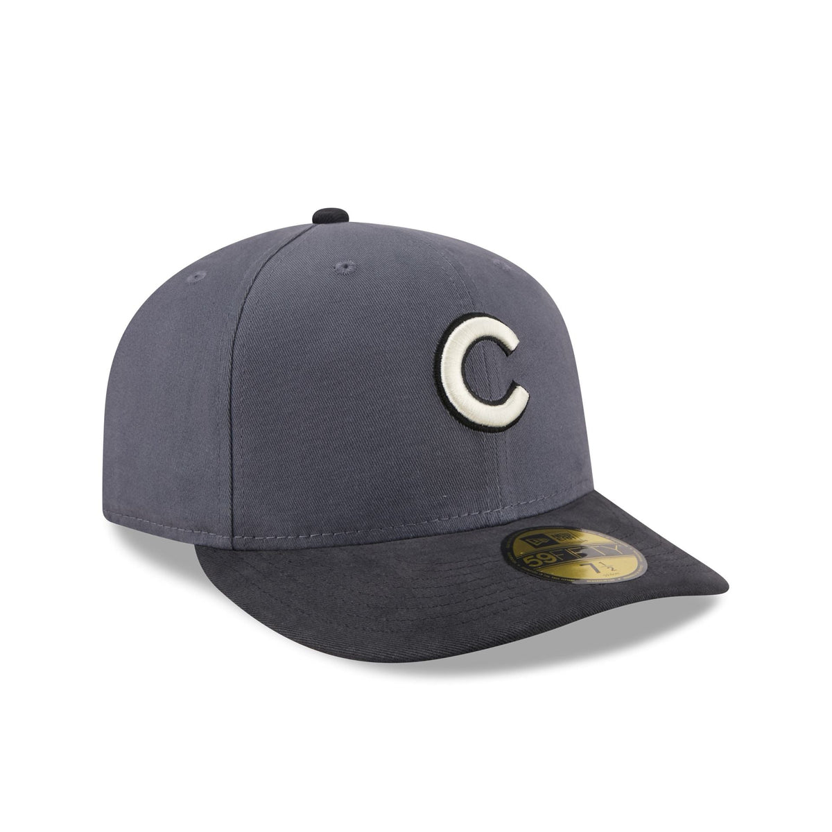 Chicago Cubs Graphite Twill 59FIFTY Fitted Hat