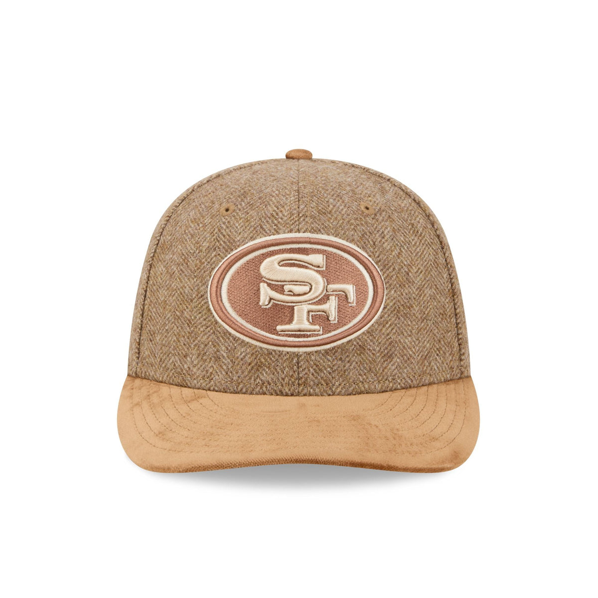 San Francisco 49ers Moon Brisbane Moss Brown Visor 59FIFTY Fitted Hat