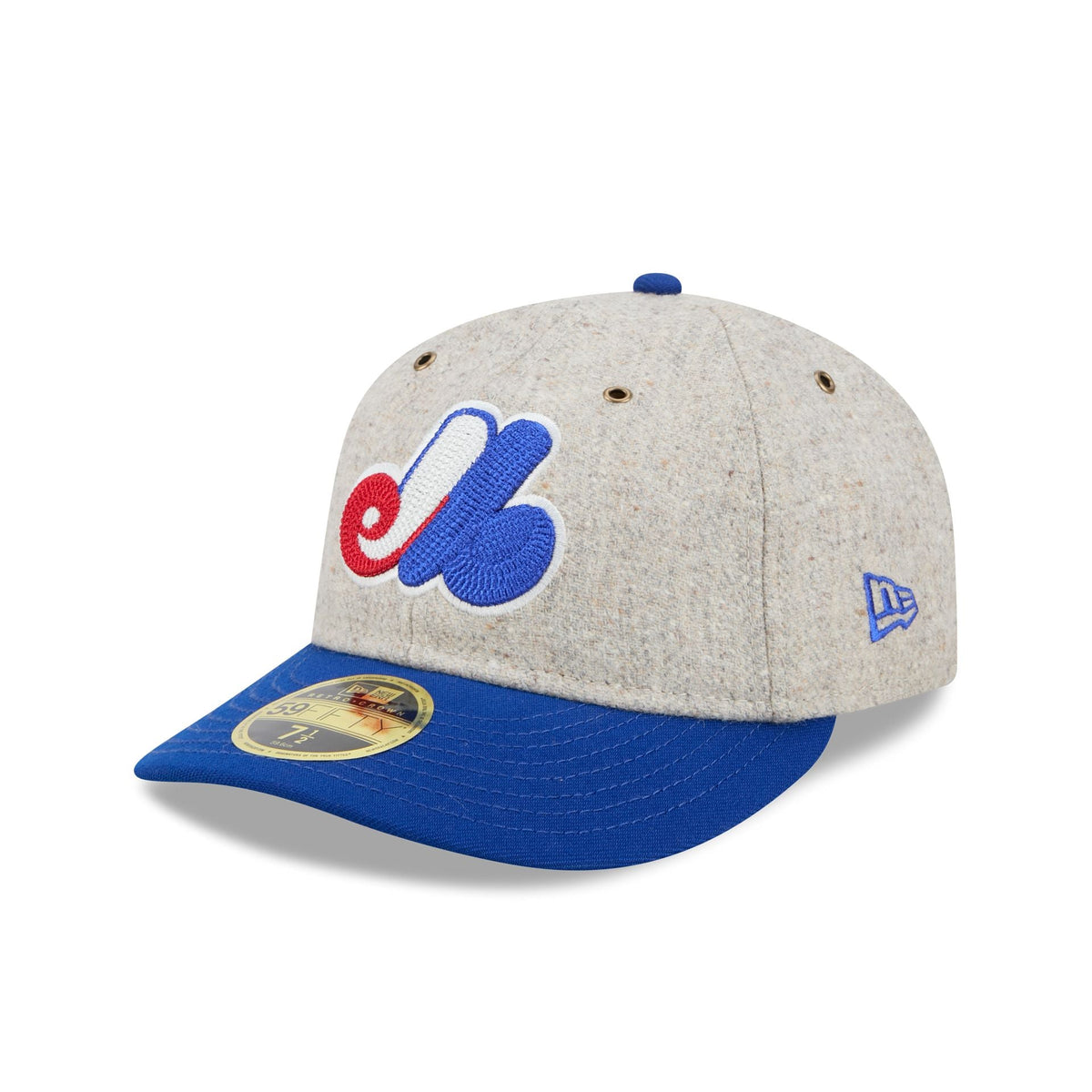 Montreal Expos Moon Herringbone Retro Crown 59FIFTY Fitted Hat