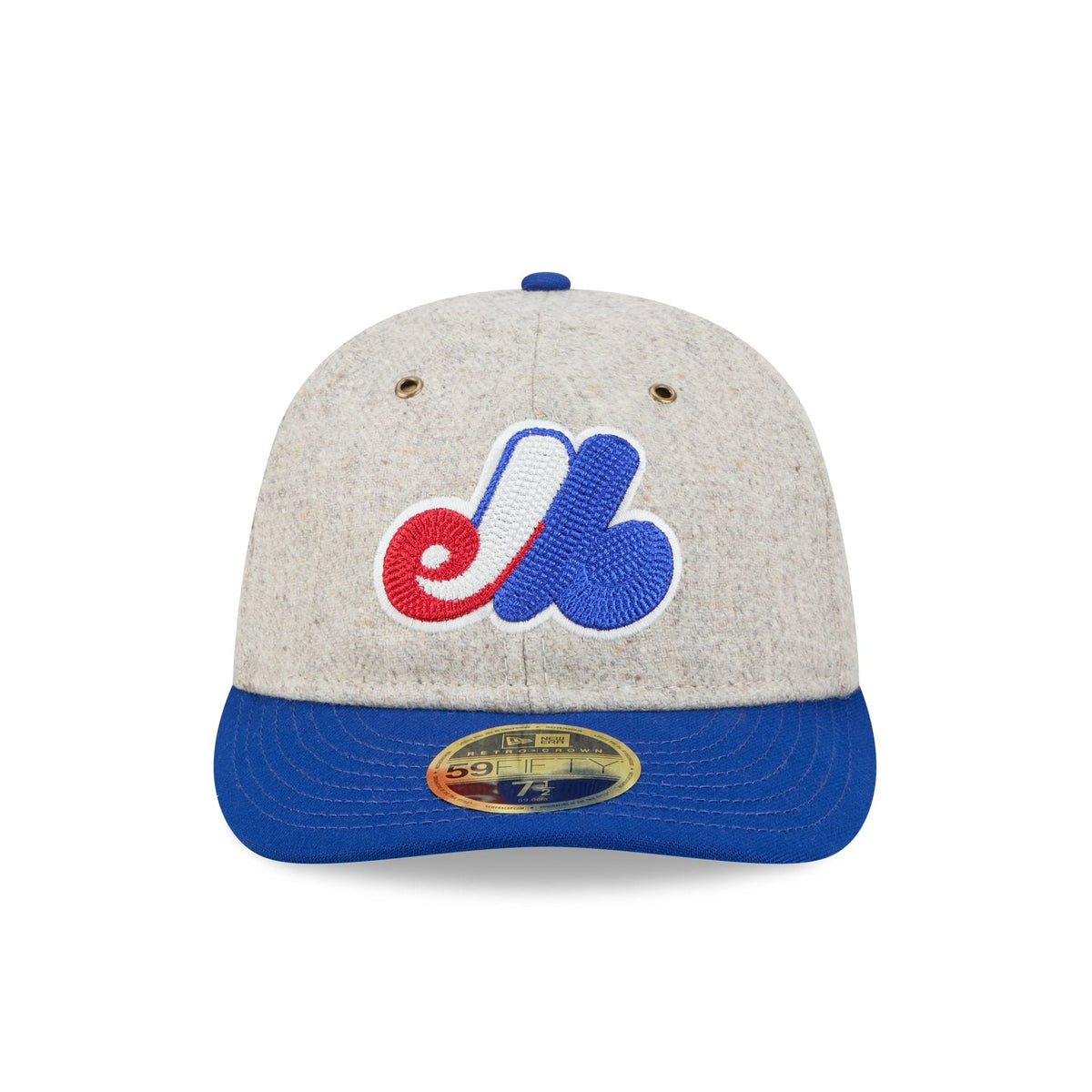 Montreal Expos Moon Herringbone Retro Crown 59FIFTY Fitted Hat