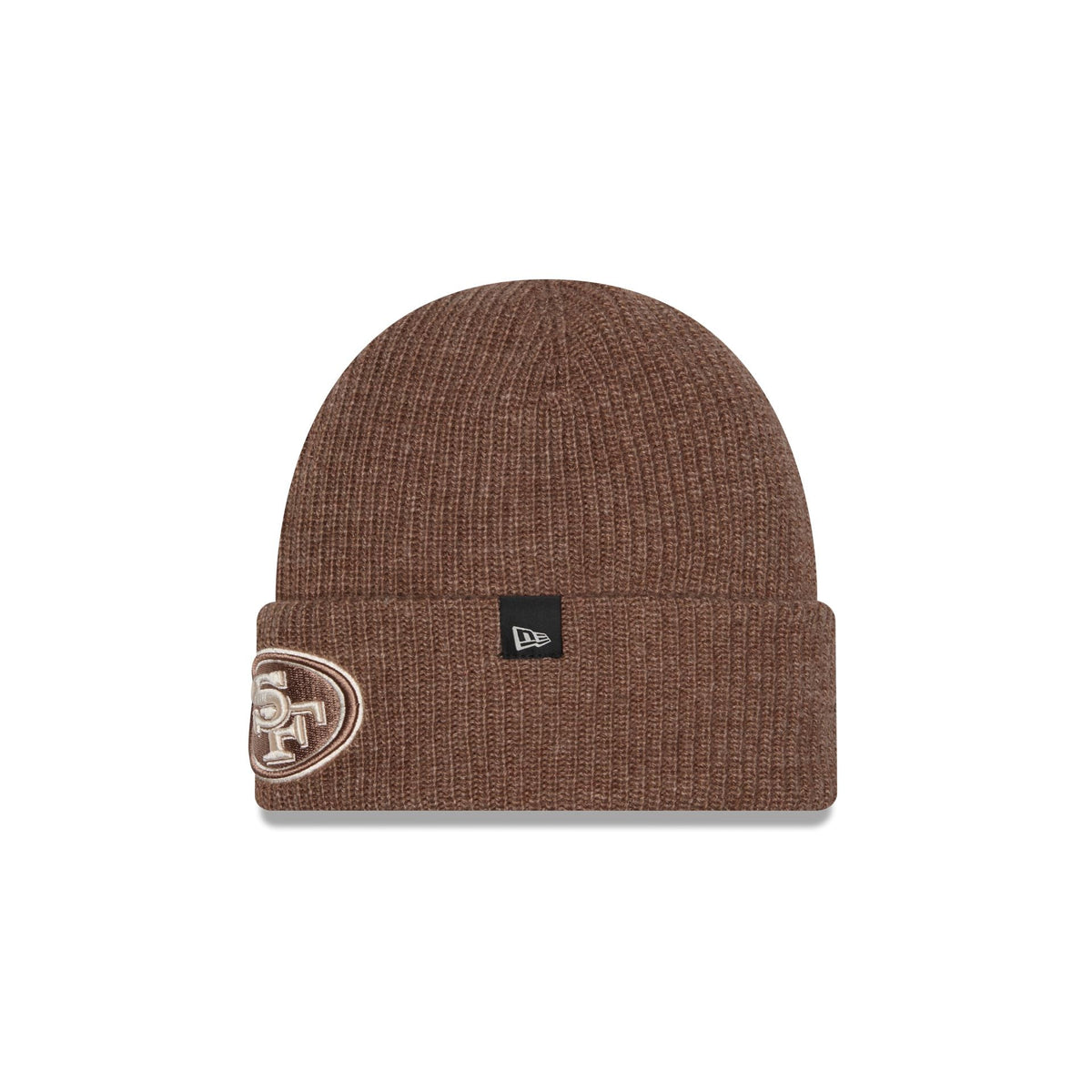 San Francisco 49ers Woolen Tan Short Cuff Knit Beanie Hat