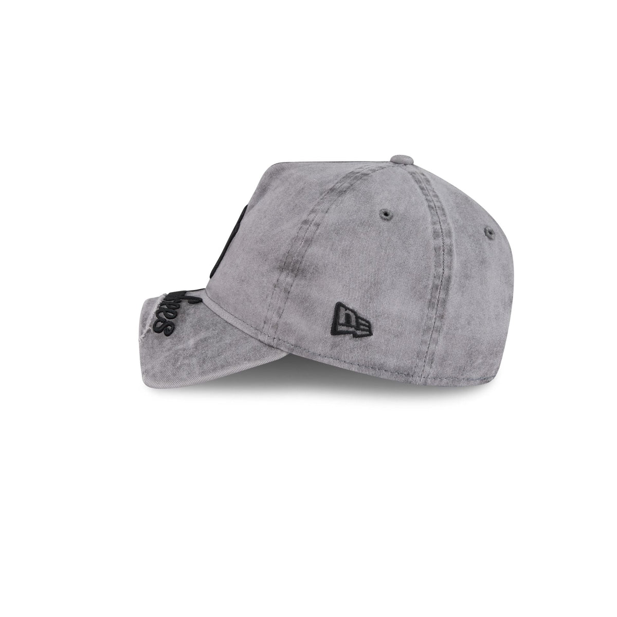 New York Yankees Tonal Gray 9FORTY A-Frame Unstructured Cut-Off Visor Snapback Hat