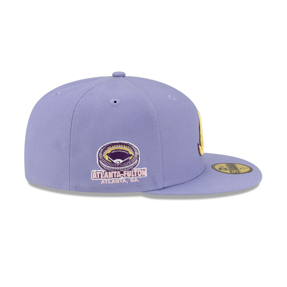 Atlanta Braves Lavender Spring 59FIFTY Fitted Hat
