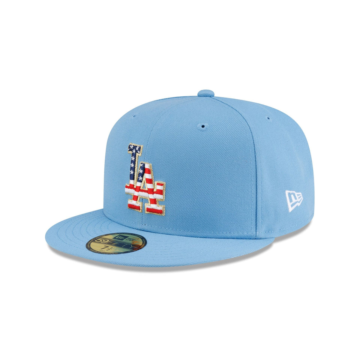 Los Angeles Dodgers Red. White & Blue 59FIFTY Fitted Hat