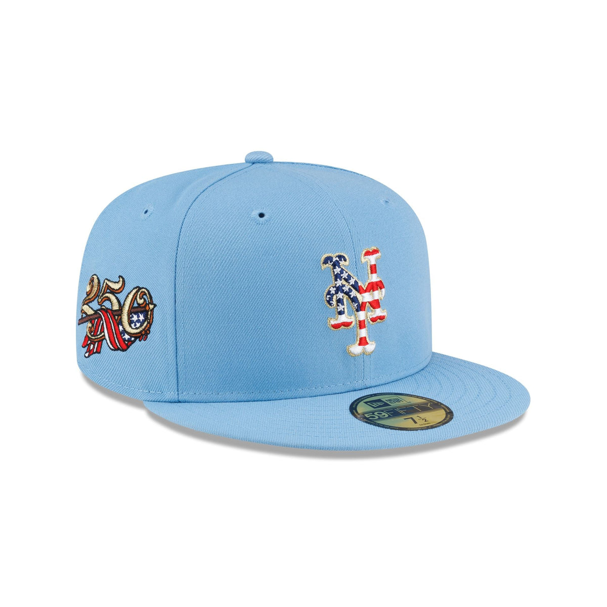New York Mets Red. White & Blue 59FIFTY Fitted Hat
