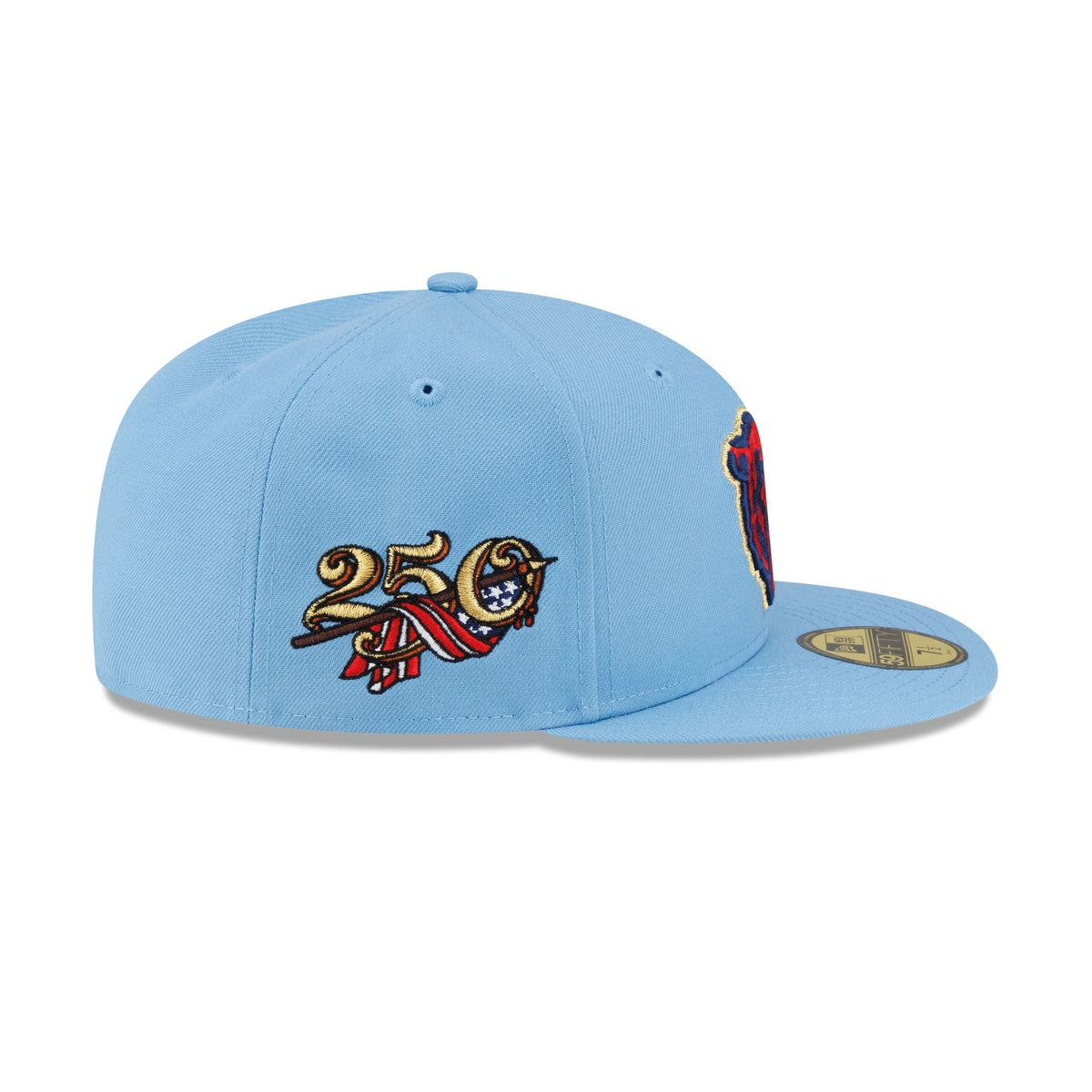 Chicago Bears Red. White & Blue 59FIFTY Fitted Hat