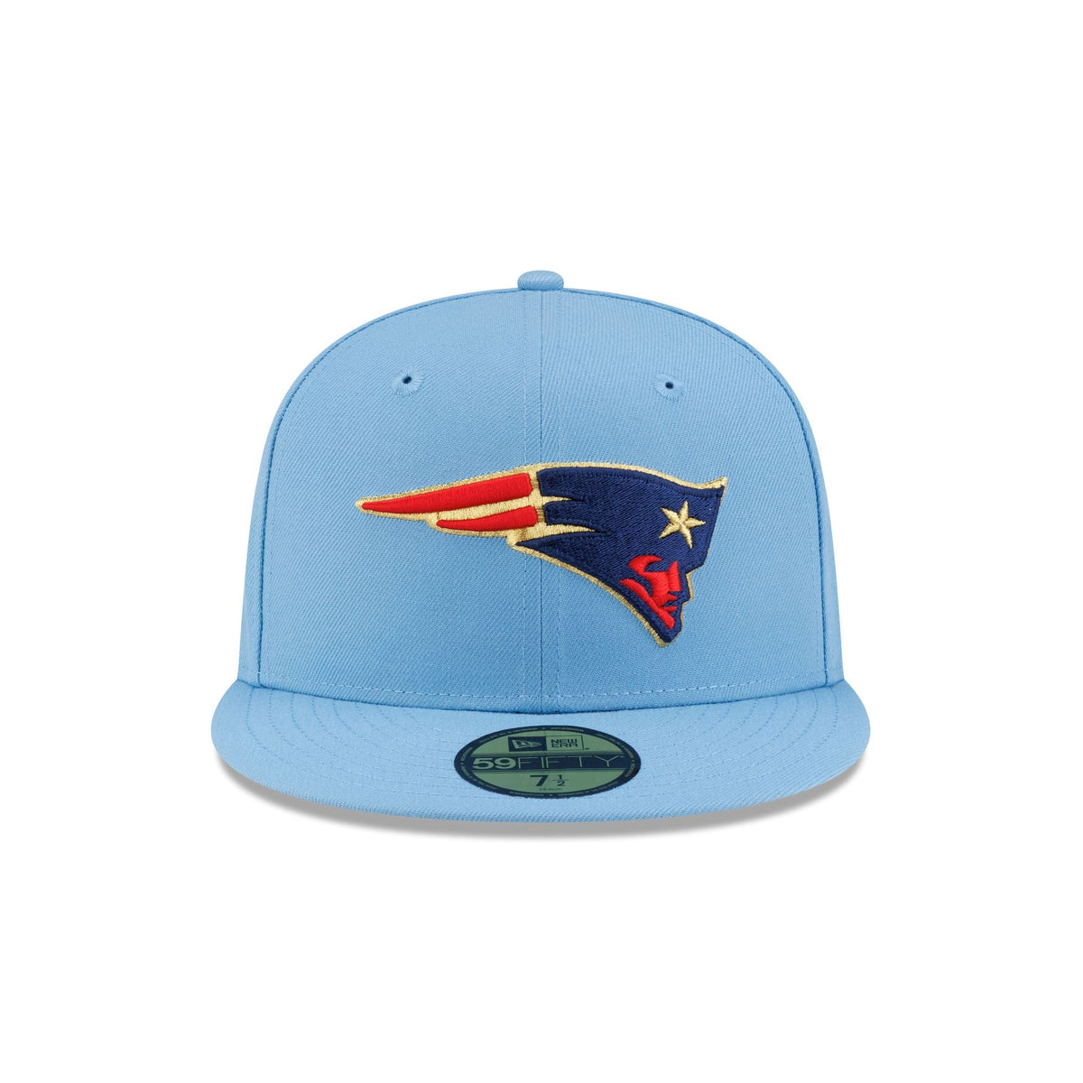 New England Patriots Red. White & Blue 59FIFTY Fitted Hat