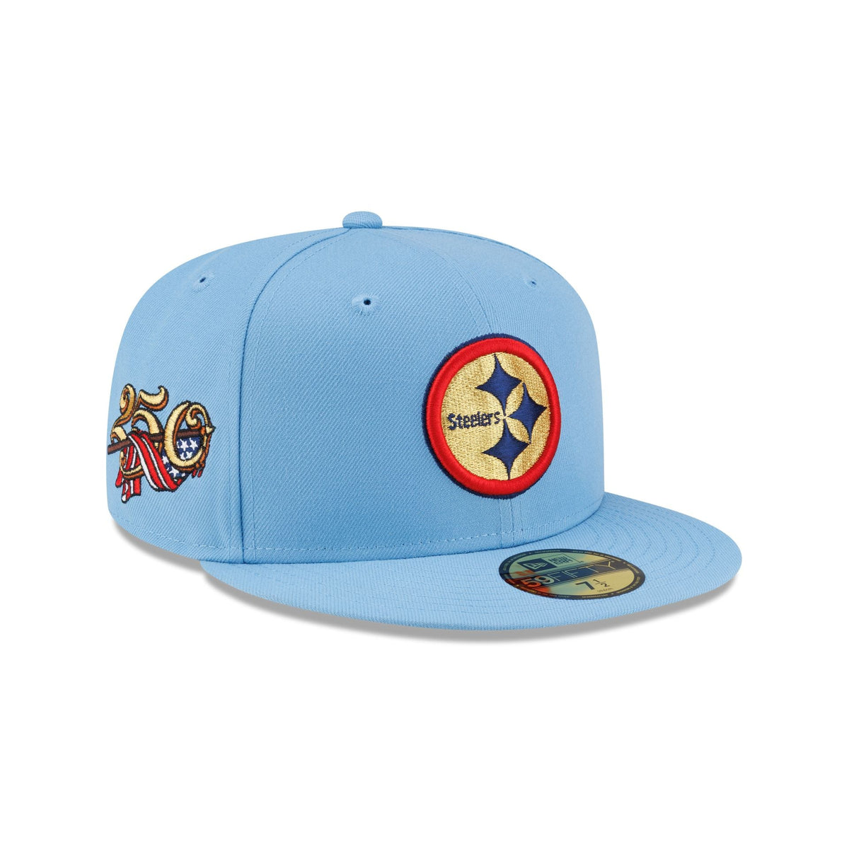 Pittsburgh Steelers Red. White & Blue 59FIFTY Fitted Hat