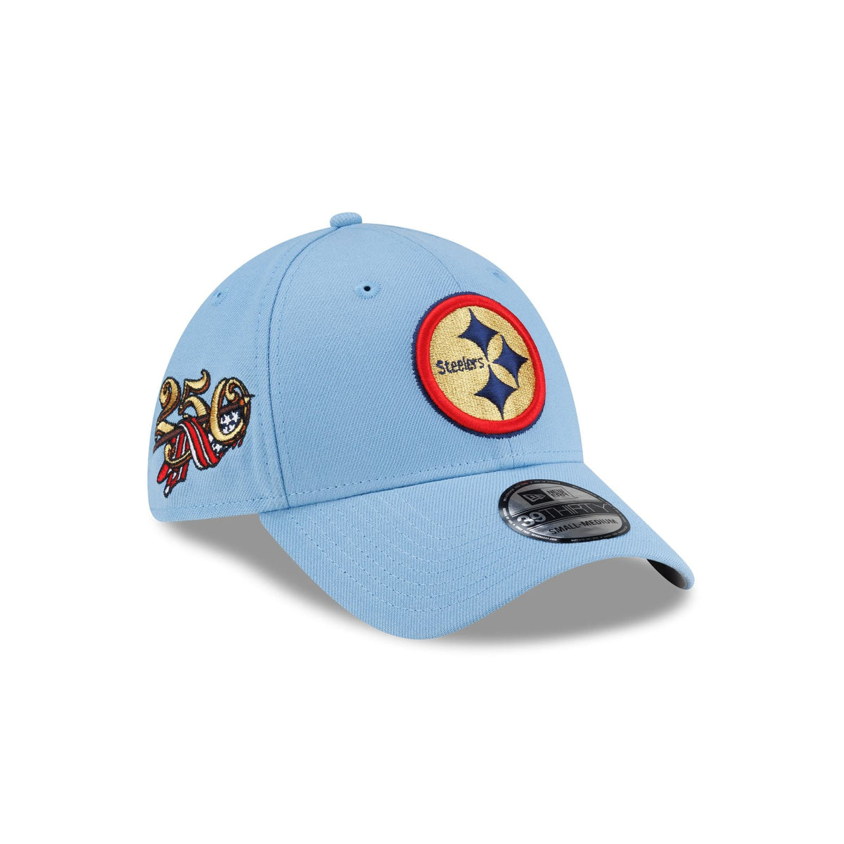 Pittsburgh Steelers Red. White & Blue 39THIRTY Stretch Fit Hat