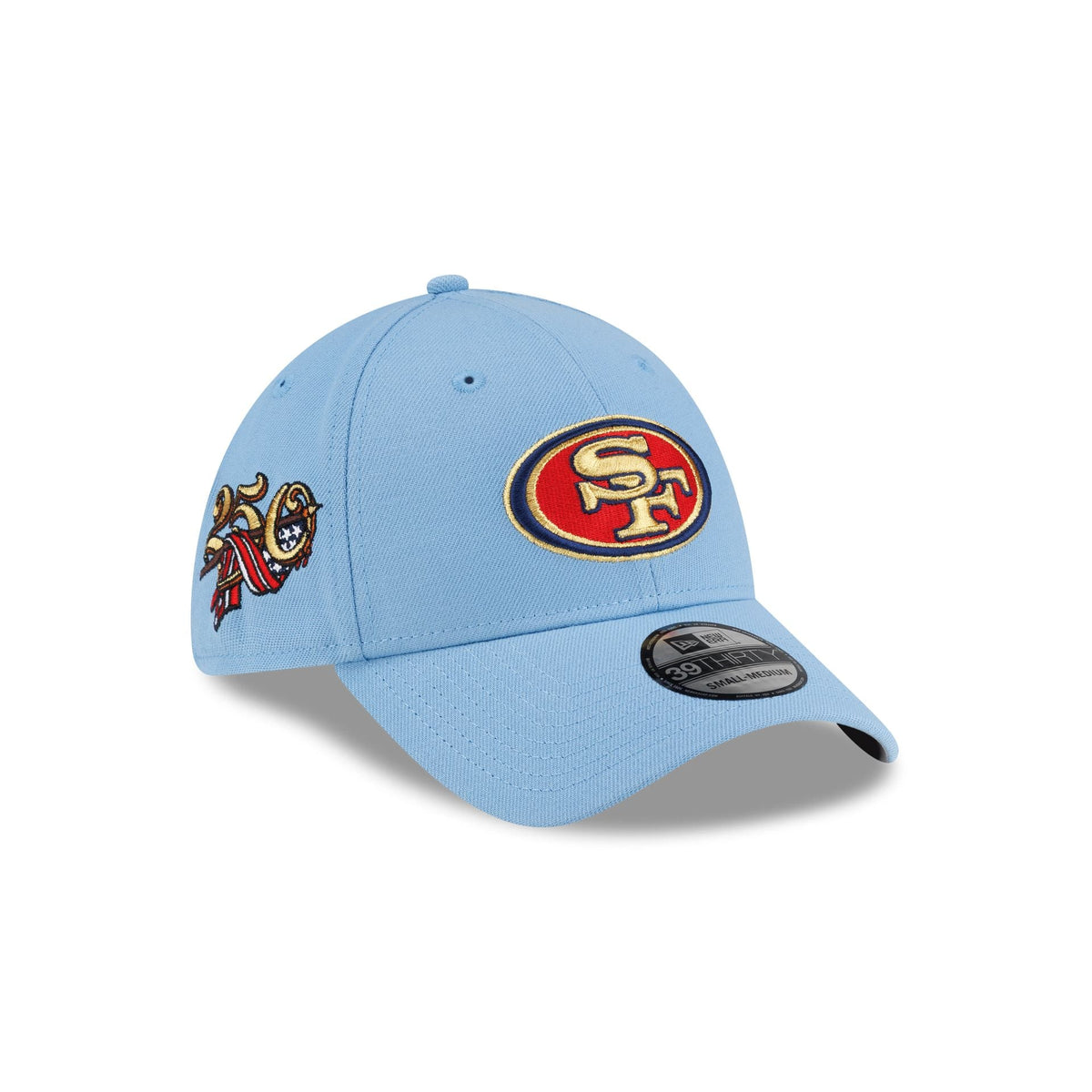 San Francisco 49ers Red. White & Blue 39THIRTY Stretch Fit Hat