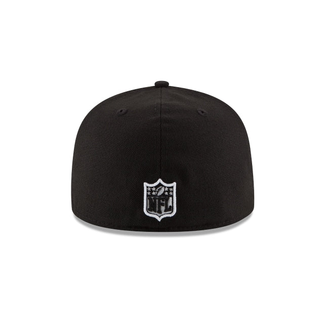 New Orleans Saints Black & White 59FIFTY Fitted Hat