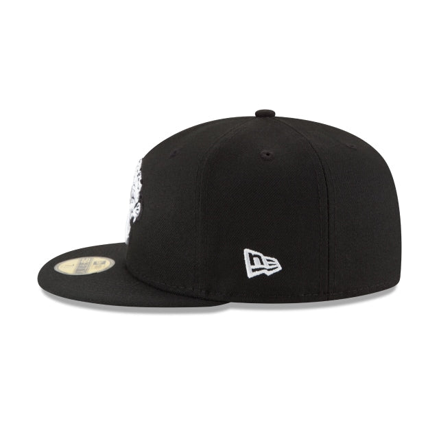 Jacksonville Jaguars Black & White 59FIFTY Fitted Hat