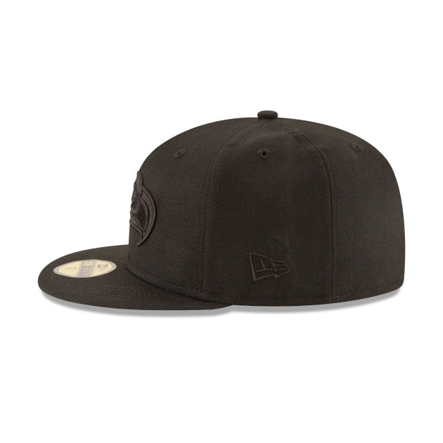 Seattle Seahawks Black On Black 59FIFTY Fitted Hat