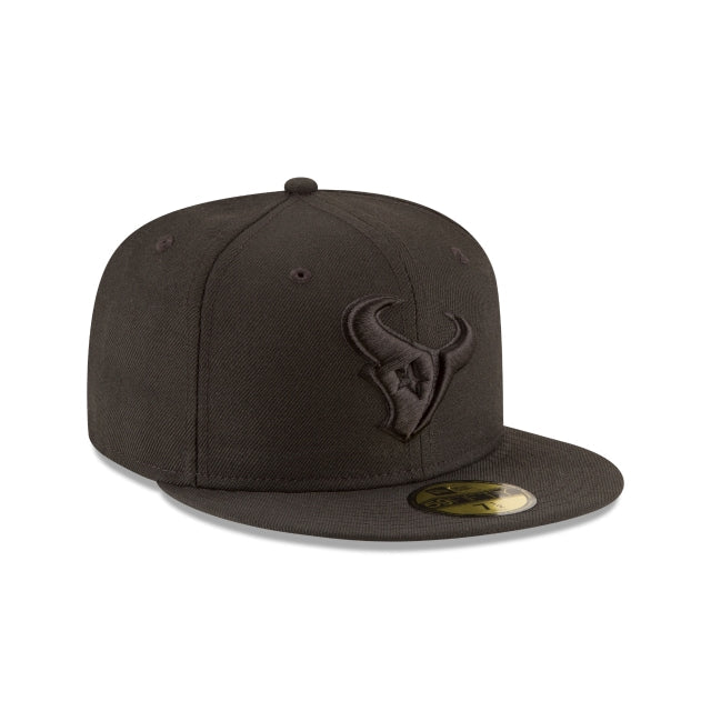 Houston Texans Black On Black 59FIFTY Fitted Hat