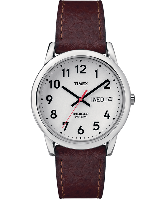 Easy Reader Day Date 35mm Leather Strap Watch