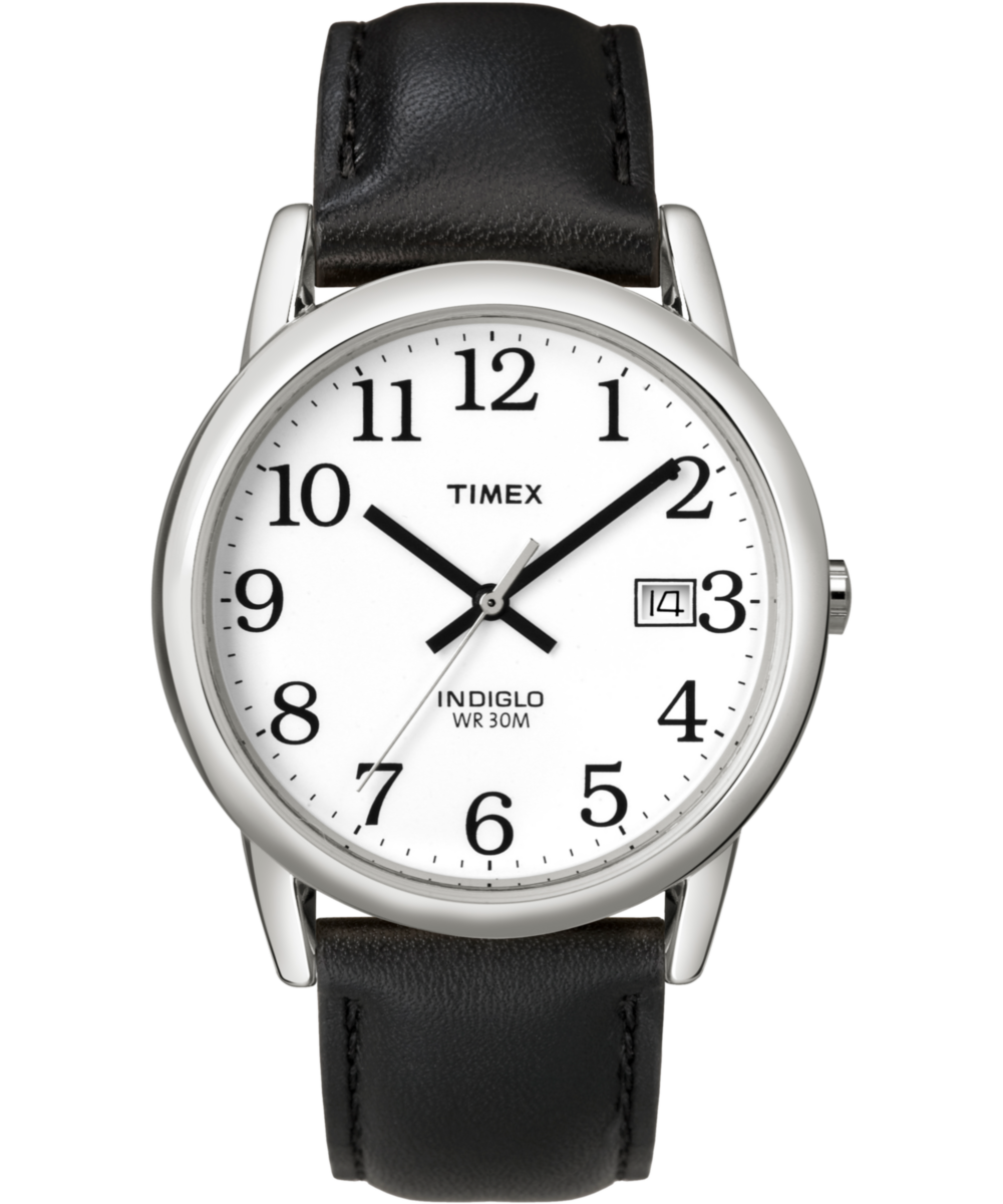 Easy Reader 35mm Leather Strap Watch