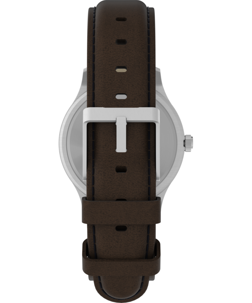 Expedition Metal Field 39mm Leather Strap Watch
