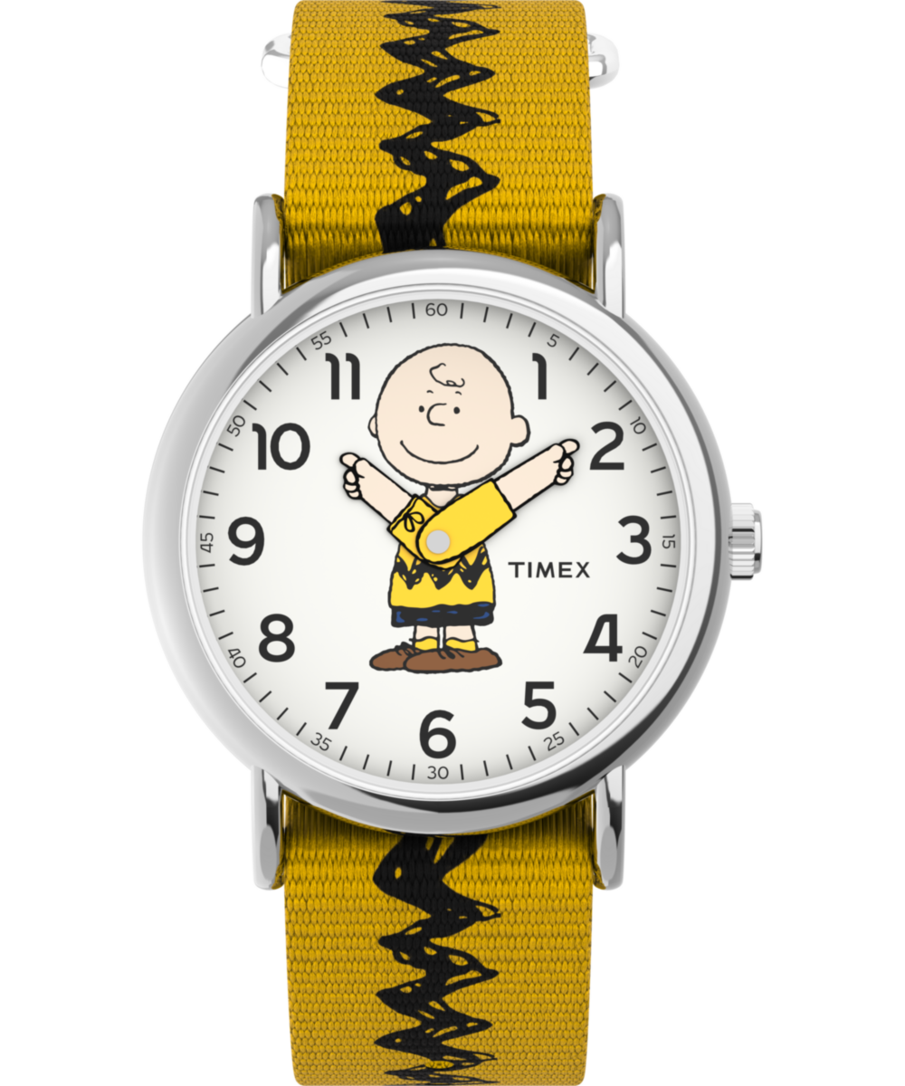 Peanuts® x Timex Charlie Brown 38mm Fabric Strap Watch